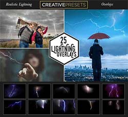 25张高清现实的闪电图片：25 Realistic Lightning Overlays